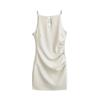 Vestido Puro Spice Girls Sexy Plissado Elegante Vazado Feminino Primavera e Verão Novo Alça Cintura Quadril Saia