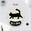 Mouse Pad de Pulso de Gato Fofo Apoio de Mão de Silicone Simples para Escritório Almofada de Pulso Espessa Estéreo 3D Prevenção de Dor na Mão do Mouse