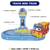 Estilo Caricatura Equipo de Diversión de Coche de Rieles para Niños Tren de Rieles Parque Infantil Interior Equipo Interactivo de Videojuegos