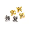 Pendientes Retro de Calavera y Cruz de Acero de Titanio Europeos y Americanos Nuevos de Halloween Nicho de Gama Alta de Moda Pendientes Versátiles