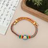 Pulsera de Cuerda de Cinco Colores Bendición del Festival del Bote del Dragón 2026 Hecha a Mano para Adultos, Niños y Bebés, Pulsera de Bolsita de Zongzi, Cuerda Roja, Nuevo