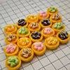 Cono de Helado, Tartaleta de Huevo, Juguetes de Comida en Miniatura, Caja de Teléfono Creativa DIY de Resina, Accesorios para el Cabello, Accesorios para Joyería, Juguetes de Comida en Miniatura