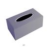 Comercio exterior artículo original de fábrica al por mayor caja de papel de cuero de color sólido nórdico simple caja de pañuelos de PVC caja de papel mejorada