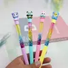 Nuevo animalito lindo estilo caricatura 3D papelería para escribir de estudiante varita de hadas de arena movediza colorida pluma de gel