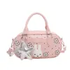 Bolsa de Mano Estilo Dulce al por Mayor Esquina Redondeada Bolsa Cuadrada Pequeña Bolsa para Mujer 2026 Verano Nuevo Bolso de Hombro Individual de Lunares Florales Bolso Cruzado de Moda