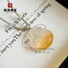 Colgante de Buda de Calcedonia de Hielo de Alta Calidad para Mujer, Ágata de Color Hielo Buda Maitreya Máscara de Zorro Hebilla de Seguridad Colgante de Collar