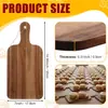 Juego de Tabla de Cortar de Madera con Asa, Utensilio de Cocina Grande para Cortar Verduras, Carne, Pizza, Queso y Frutas