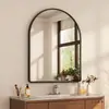 Espejo de Baño de Aleación de Aluminio Montado en la Pared Autoadhesivo Hogar Baño Inodoro Sin Taladro Espejo de Maquillaje Espejo de Tocador de Baño