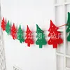 Centro Comercial Navideño Ktv Decoraciones Banderines Triangulares de Tela No Tejida Calcetines de Árbol de Navidad Banderines de Copo de Nieve Banderines Colgantes Regalos