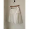 Altamente Recomendado! Saia de Verão Feminina com Patchwork de Renda, Rejuvenescedora, Cor Sólida, Versátil, Elegante e Estilosa, Saia Curta