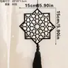 Artesanía de Madera Colgante Estrella Negra y Luna Hueca Nuevo Producto Transfronterizo Decoración de Pared para Hogar y Dormitorio Colgador Venta al por Mayor