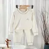 [Personalizado] Conjunto de Roupa Íntima Infantil Outono e Inverno Sem Costura Antibacteriano para Meninos e Meninas, Roupas de Bebê Classe A, Algodão Espessado para Aquecimento