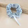 Scrunchie de Renda Estilo Coreano para Mulheres 2026 Novo Estilo Elástico de Cabelo Estilo Preguiçoso Corda de Cabelo Grande Acessório para Coque Flor de Cabelo