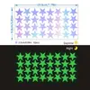 Céu Estrelado Luminoso Colorido Decoração de Parede Adesivos Luminosos Autoadesivos Meteoro Quarto de Crianças Armário Decoração de Parede Adesivos Fluorescentes