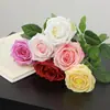 Ramo de rosas artificiales hidratadas para decoración de escenas, arreglo floral, decoración de rosas de alta gama, flores artificiales