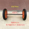 Roda de Borracha Sólida de 14 polegadas Rodas para Carrinho de Mão Rodas para Carrinho Tigre com Rodas de Eixo Dois Pneus Rolos para Reboque de Serviço Pesado