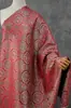 Nuevo Tejido Jacquard de Seda Dorada con Patrón Floral Auspicioso, Estilo Chino Imitación Brocado Song, Chaleco Hanfu Cheongsam Estilo Nacional, Tejido para Cojín Teñido en Hilo