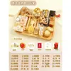 Conjunto de Adereços de Aniversário Estilo Log Ins para Bebês Meninos e Meninas Tapete Moderno para Layout de Cerimônia de Loteria do Primeiro Aniversário
