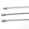 Lanyard de seguridad para iluminación cable de acero para araña punto Estaño Cabeza de estaño plástico transparente recubierto alambre de acero niquelado zincado 1.5mm