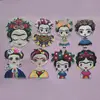 Suministros del Fabricante Pegatinas de Tela Bordadas de Muñeca Mexicana de Dibujos Animados, Pegatinas de Tela Bordadas Creativas para Ropa, Listas para la Venta