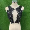 Tecido Adesivo com Apliques de Renda Tridimensional Vestido de Noiva Vestido de Festa Véu Acessórios de Aplique DIY Grande Vermelho Branco Azul Marinho Dourado Verde Escuro