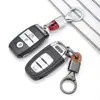 Llavero Coche hardware cuerda tejida metal colgante de alta gama hombres y mujeres pareja Cuero de microfibra resistente al desgaste Accesorios Venta al por mayor