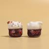 Jinyun Laifu Cerâmica Cor Gato Traz Riqueza e Tesouro Gato Cultural e Criativo Multicolorido Traz Riqueza e Tesouro Gatinho DIY Pulseira Chave Pendente Acessórios de Joalheria