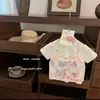 Camisetas de Verano de Manga Corta 100% Algodón para Niñas, Ropa de Verano, Tops Finos para Bebés, Ropa Infantil para Niñas, Camisetas para Niñas
