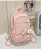 Mochila Fofa e Doce Estilo Japonês com Laço, Mochila para Aluno do Ensino Médio, Mochila de Viagem Fresca Estilo Floresta de Alto Valor