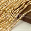 Cuentas Redondas de Vidrio Imitación Perla Swarovski de Alto Brillo con Agujero Recto para DIY Accesorios de Joyería para Collares Hechos a Mano