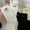 Calcetines de Media Caña Lindos Estilo Japonés de Alta Apariencia con Rayas Verticales, Calcetines Largos de Dibujos Animados, Calcetines Lisos de Perro para Mujer, Estilo Primavera y Otoño Ins