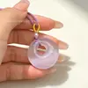 Pedra Olho de Gato Pingente de Paz Assimétrico Brincos DIY Colar Acessórios de Vestuário Produtos Tendência para Transmissão ao Vivo Atacado
