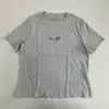 Camiseta de Manga Curta com Estampa de Dachshund em Line Art para Mulheres, Casual para o Dia a Dia, Simples, de Verão, Gola Redonda, Top Básico Versátil