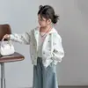 Abrigo de Otoño para Niña 2026 Nueva Moda Cardigan Sudadera para Bebé Top Súper Elegante para Niños Primavera y Otoño
