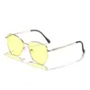 Gafas de Sol Metálicas Poligonales Nuevas Transfronterizas para Niños y Niñas Estilo Callejero Gafas de Sol para Proteger del Sol