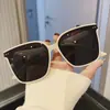 Óculos de Sol GM Estilo Coreano 2026 para Mulheres, Moda de Alto Padrão, Fotografia de Rua de Celebridade da Internet, Anti-UV, Armação Grande, Óculos de Sol Emagrecedores