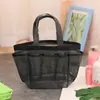 Cesta de baño portátil bolsa de baño plegable malla fitness natación bolsa de almacenamiento gran capacidad bolsa de playa portátil