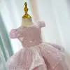 Día del Niño Vestido para Niñas Disfraz de Presentación Cumpleaños Infantil Vestido de Princesa Vestido de Verano Vestido de Dama de Honor