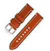 Correa de Reloj de Cuero Curtido Vegetal Personalizada de Fábrica, Accesorios de Reloj con Textura de Grano, Hebilla de Pasador de Acero Inoxidable, Correa de Reloj Apple con Pasadores de Liberación Rápida