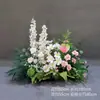 Arreglos Florales de Boda Estilo Bosque, Macetas Colgantes, Flores de Seda, Decoraciones de Pasillo, Decoraciones para la Ceremonia de Entrega del Coche de Boda, Escaparates, Plantas Verdes