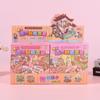 Colección de Pegatinas de Escena Miniatura Regalo de Pegatinas para Niños Recompensa Manualidades DIY Pegatina de Paisajismo de Cabaña Estéreo 3D