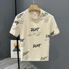 Fabricante Original 2026 Camiseta de Moda para Hombre, Corte Holgado, Manga Corta, Estampado de Dibujos Animados, Estilo Hong Kong Ins