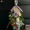 Flor Compañera para el Festival del Bote del Dragón: Kit de Materiales para Ramo de Flores Hecho a Mano DIY, Decoración Colgante de Ajenjo, Bolsita, Bolsa de Incienso, Decoración Colgante para Puerta