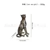 Artesanías de Resina de Leopardo Adornos para el Hogar Decoración Escritorio de Oficina Mascotas de Té para Escritorio Piezas para Jugar con Mango Venta Caliente