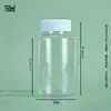 Venda Direta da Fábrica Frascos Pequenos de Remédio 30ml Marrom Transparente Frascos de Boca Larga Frascos de Plástico PET Bloqueadores de Luz Frascos para Embalagem de Amostras de Alimentos