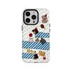 Funda de Película Linda Perro Dachshund de Ola 2 en 1 para Apple 16Pro Funda de Teléfono 15/13 Funda Suave XR Funda Dura
