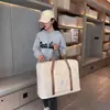 Bolsa de Ombro Dobrável de Aparência Sofisticada para Viagem, Bolsa de Armazenamento Feminina de Grande Capacidade, Bolsa Tote de Viagem, Bagagem para Estudantes, Bolsa de Fitness