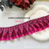 Varios Accesorios de Encaje Negro Satén Plisado con Ribete de Encaje, Accesorios para el Cabello, Cintas para Abanico, Materiales Decorativos Hechos a Mano para Manualidades