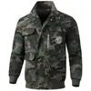 Traje de Trabalho em Malha Elástica para Primavera e Outono para Homens, Roupa de Mecânico Resistente à Sujeira e ao Desgaste, Roupa de Trabalho Camuflada para Proteção de Trabalhadores em Canteiros de Obras