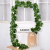 Imitación Ratán Planta Enredadera Verde Rosa Hoja de Uva Decoración Planta Verde Vid Flor Vid Hojas de Hiedra Venta al por Mayor
